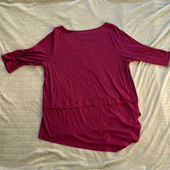 Pure Jill Boat Neck Top Purple Violet Size Large - Picture 4 of 6